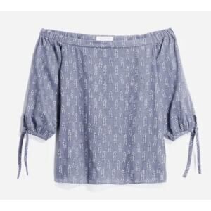 Clarte Off-the-Shoulder Simone Textured Off Shoulder Top Size Size S A001412